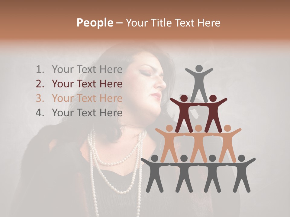 Ugly Female Portrait PowerPoint Template