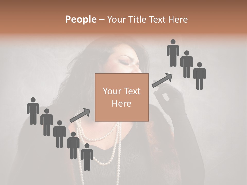 Ugly Female Portrait PowerPoint Template