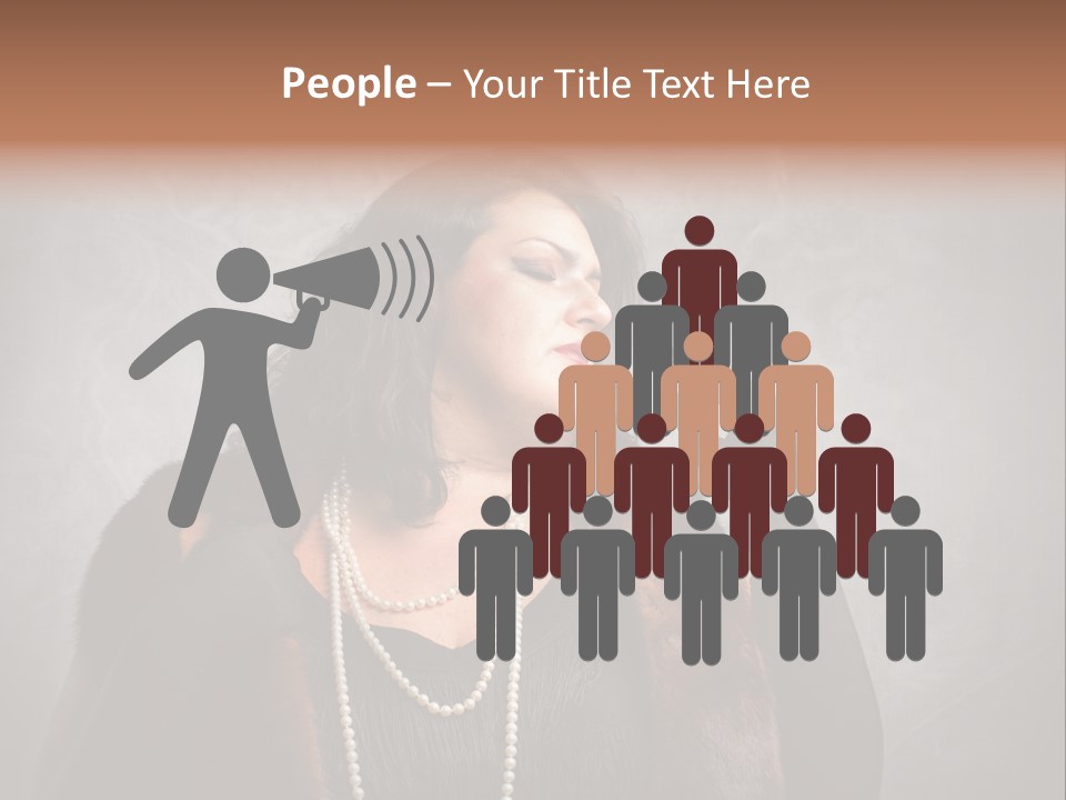 Ugly Female Portrait PowerPoint Template