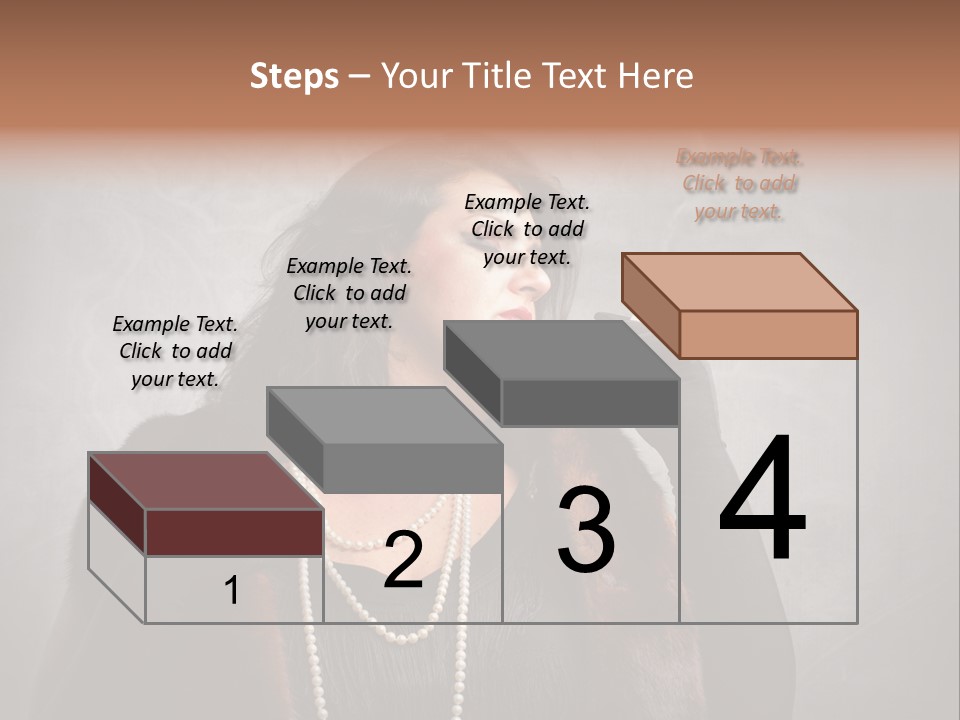 Ugly Female Portrait PowerPoint Template