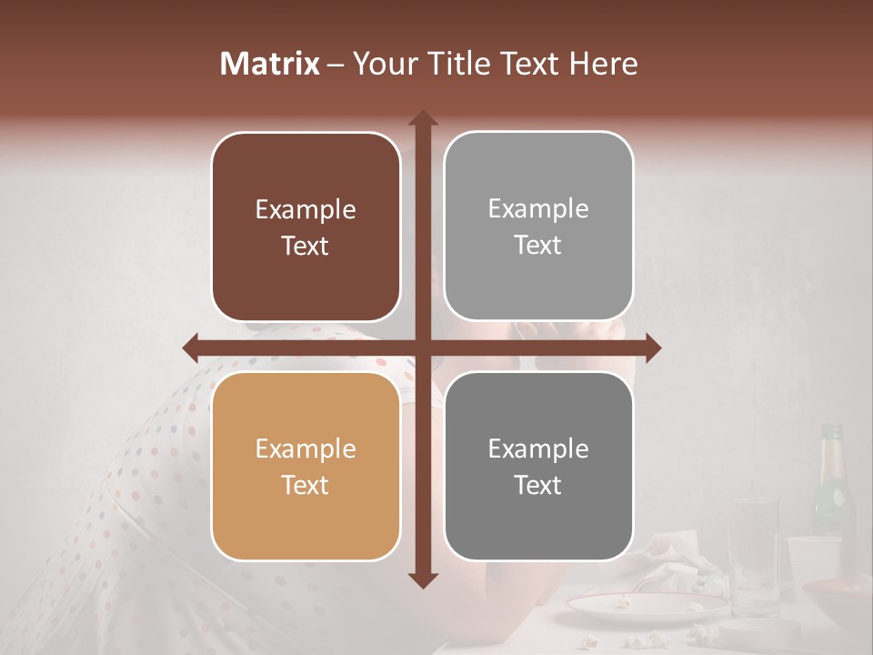 Female Diet Unhealthy PowerPoint Template