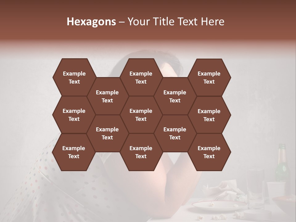 Female Diet Unhealthy PowerPoint Template