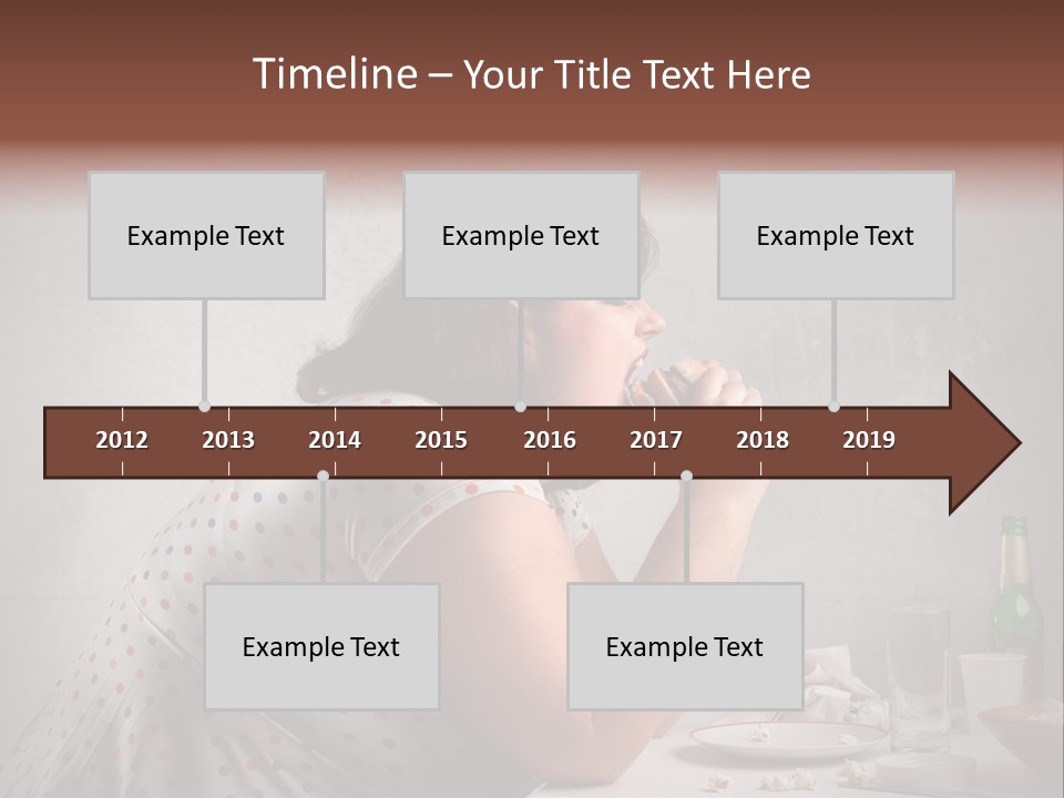 Female Diet Unhealthy PowerPoint Template