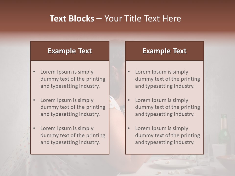 Female Diet Unhealthy PowerPoint Template