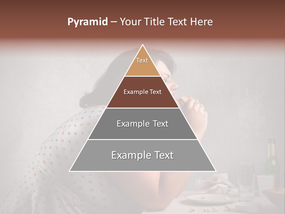 Female Diet Unhealthy PowerPoint Template