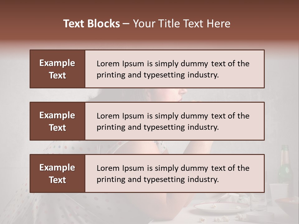 Female Diet Unhealthy PowerPoint Template
