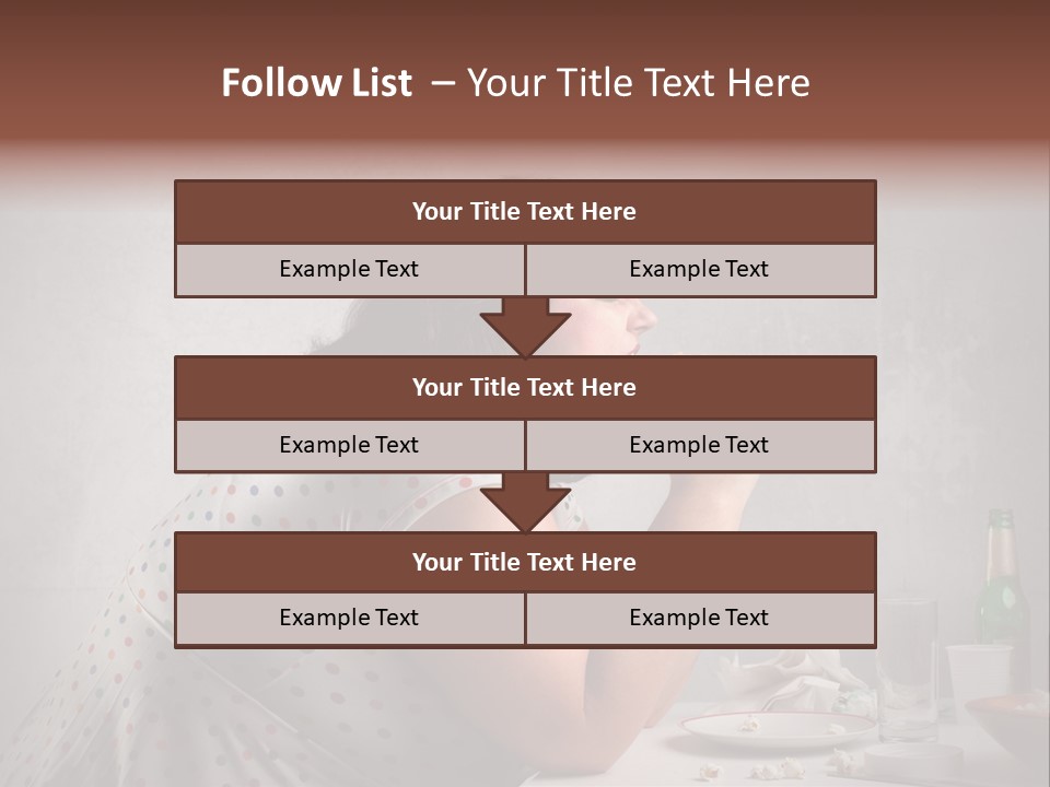 Female Diet Unhealthy PowerPoint Template
