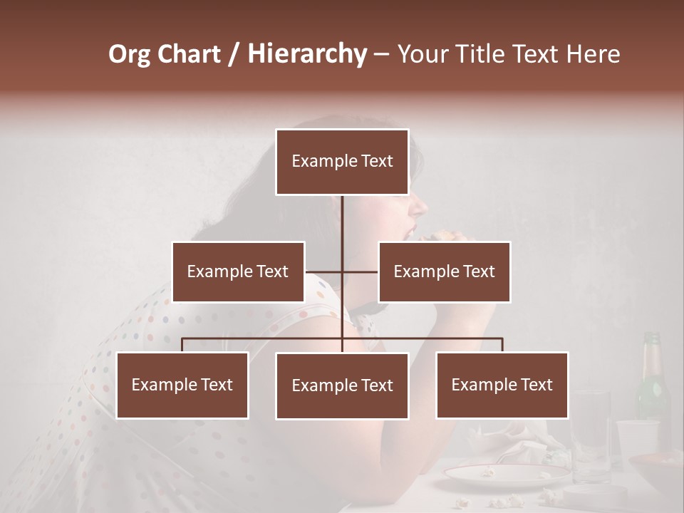 Female Diet Unhealthy PowerPoint Template