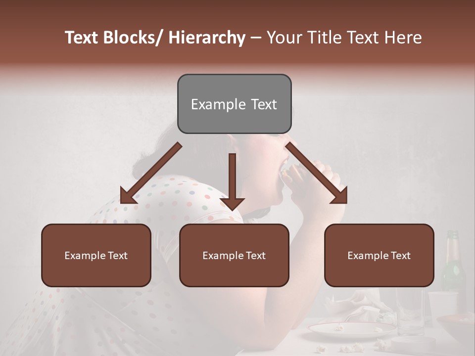 Female Diet Unhealthy PowerPoint Template