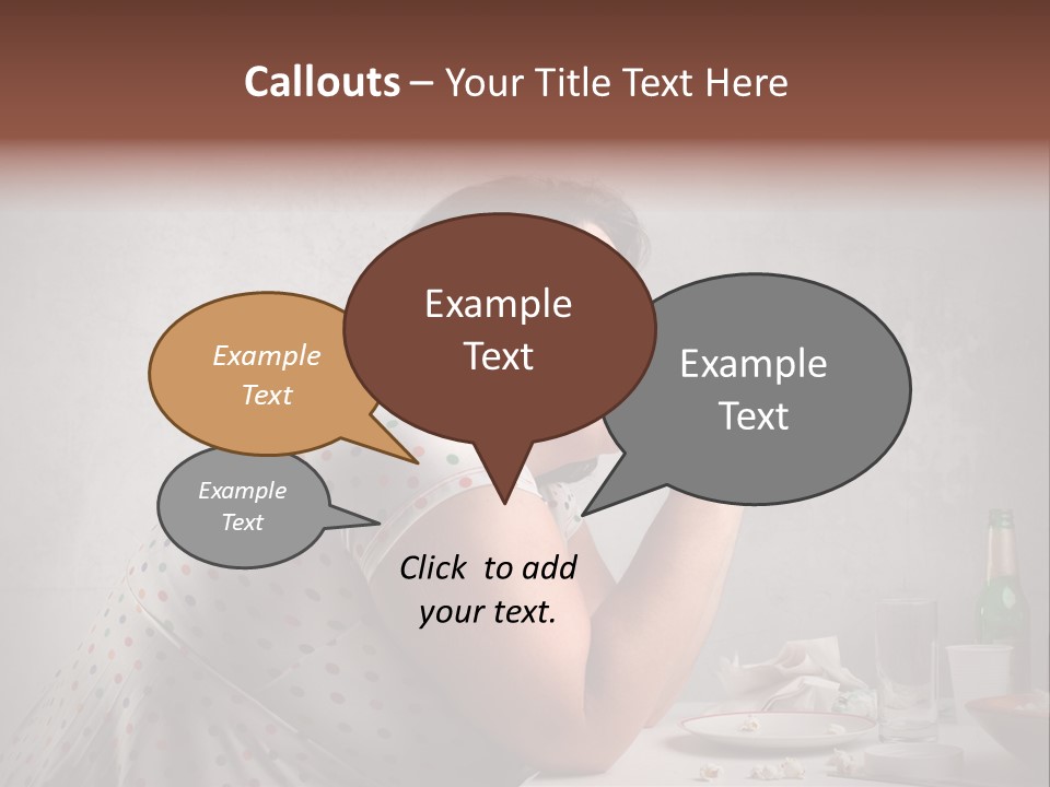 Female Diet Unhealthy PowerPoint Template