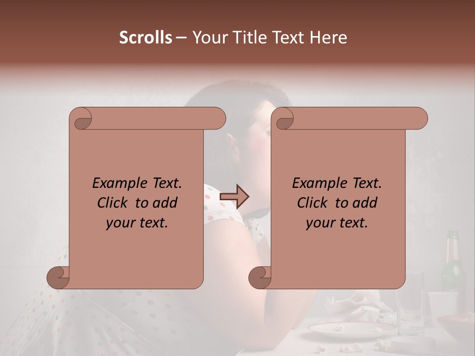 Female Diet Unhealthy PowerPoint Template