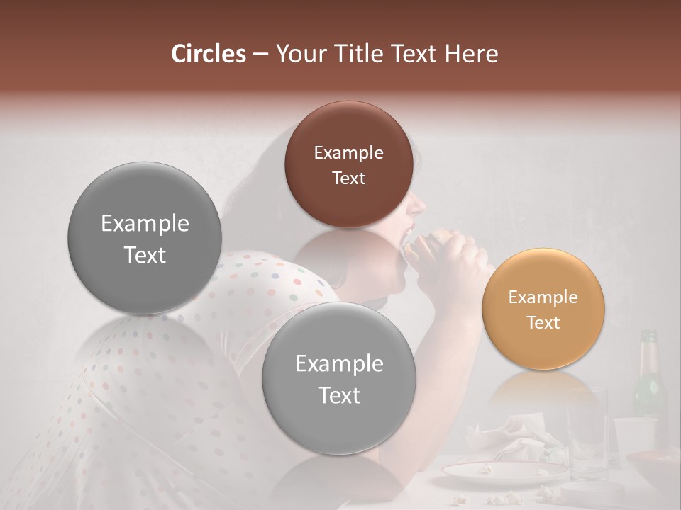 Female Diet Unhealthy PowerPoint Template