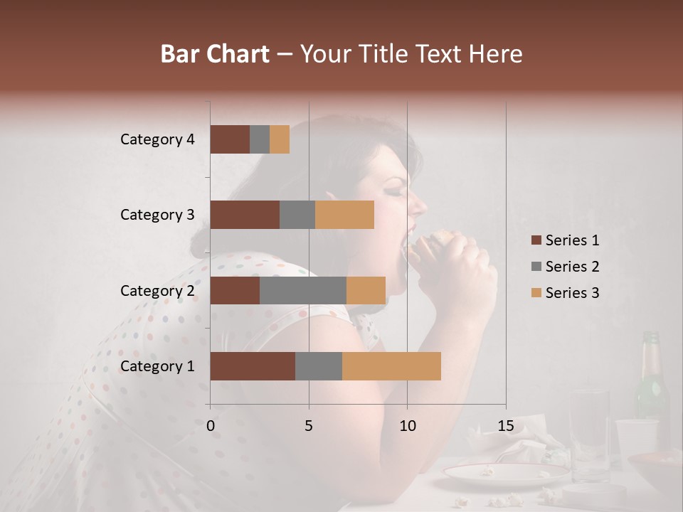 Female Diet Unhealthy PowerPoint Template