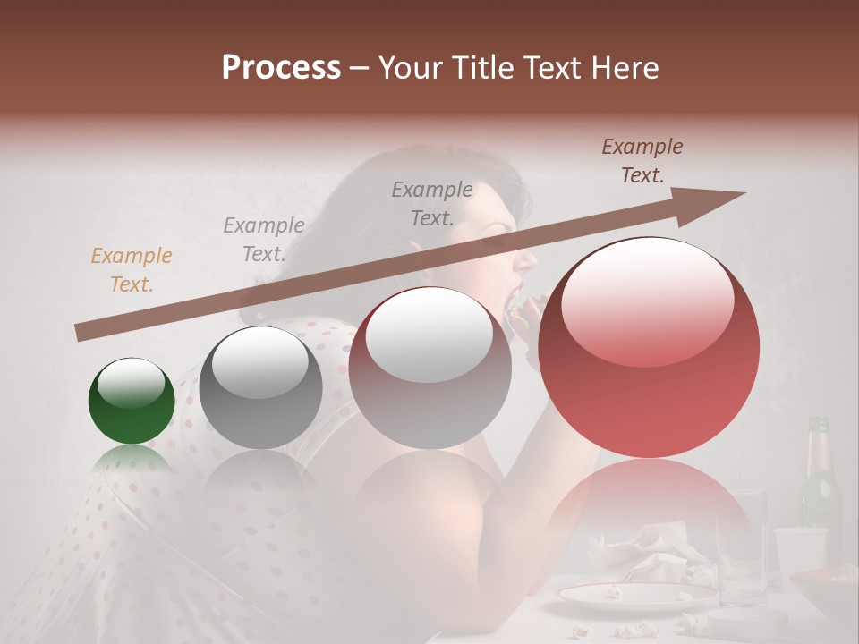 Female Diet Unhealthy PowerPoint Template