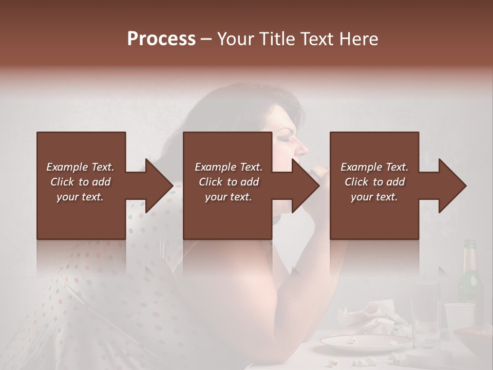 Female Diet Unhealthy PowerPoint Template