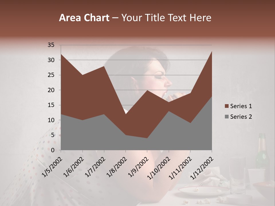 Female Diet Unhealthy PowerPoint Template