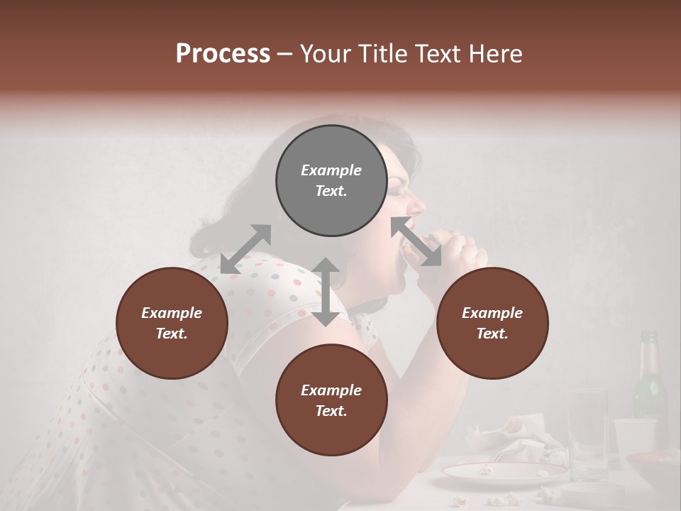 Female Diet Unhealthy PowerPoint Template