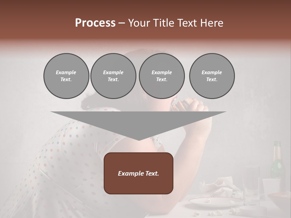 Female Diet Unhealthy PowerPoint Template