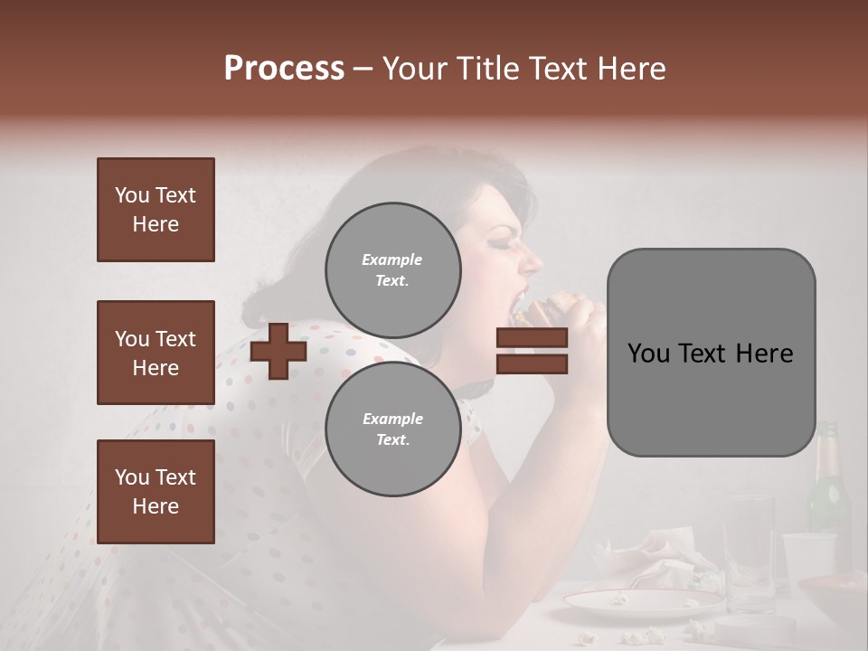 Female Diet Unhealthy PowerPoint Template