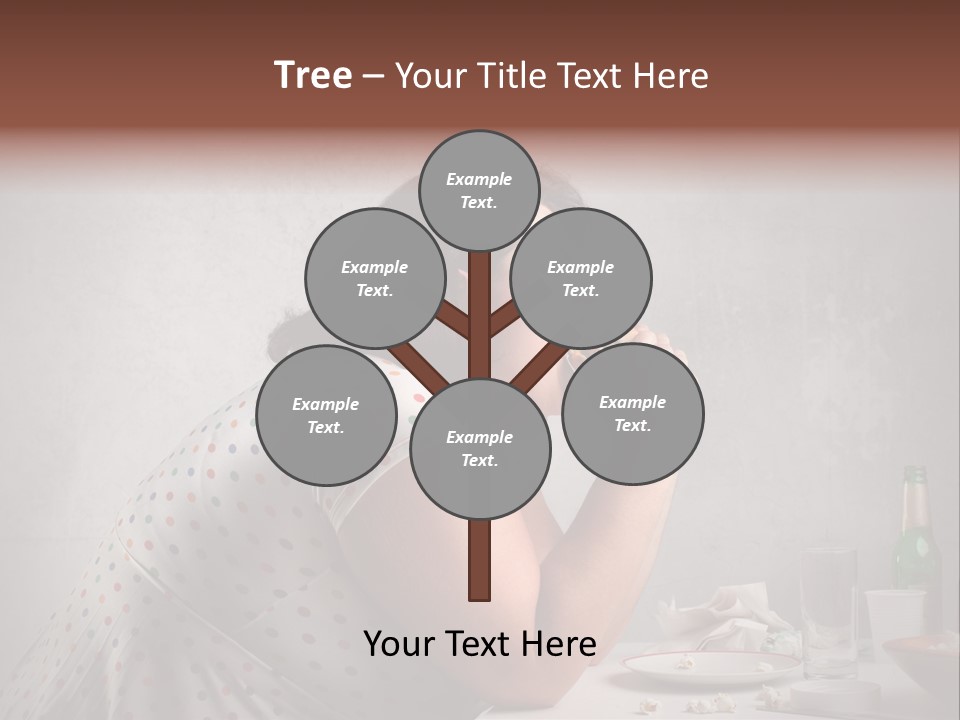 Female Diet Unhealthy PowerPoint Template