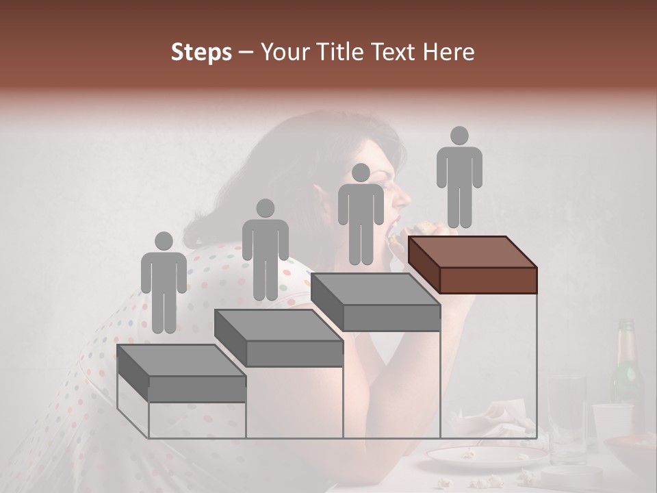 Female Diet Unhealthy PowerPoint Template