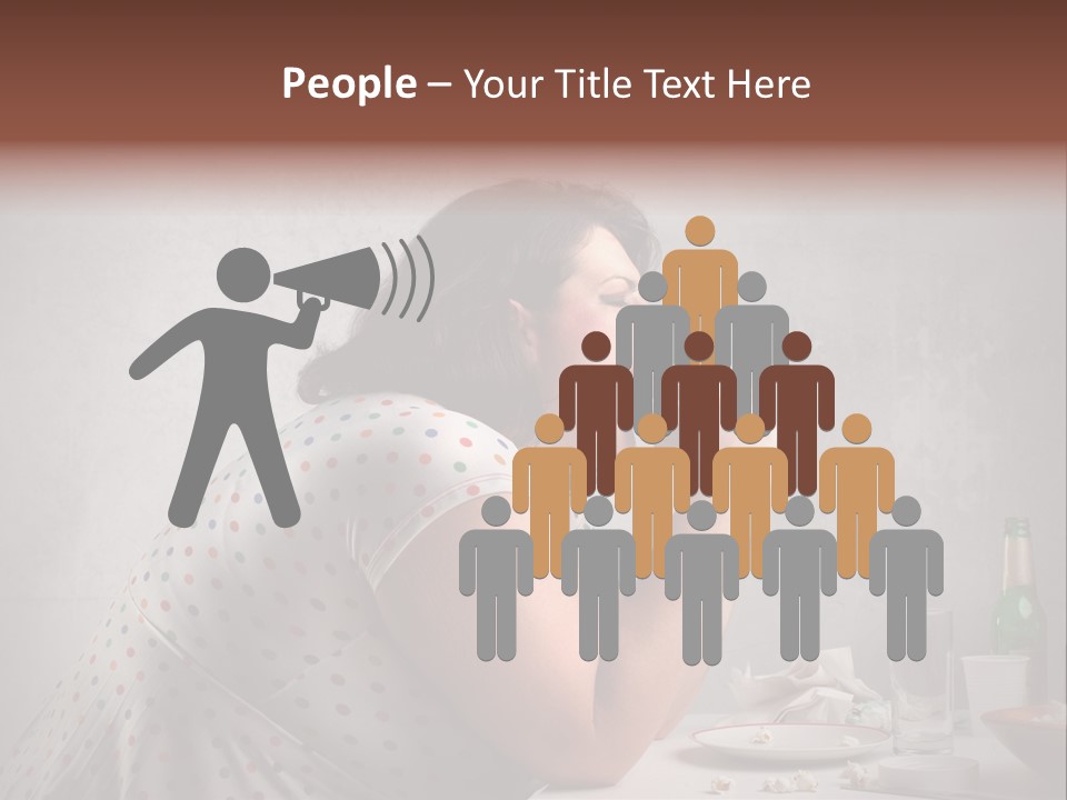 Female Diet Unhealthy PowerPoint Template