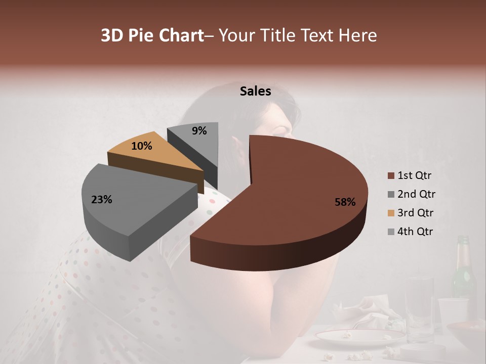 Female Diet Unhealthy PowerPoint Template