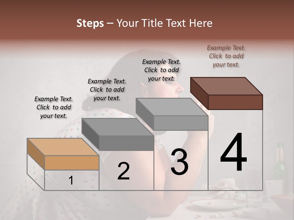 Female Diet Unhealthy PowerPoint Template
