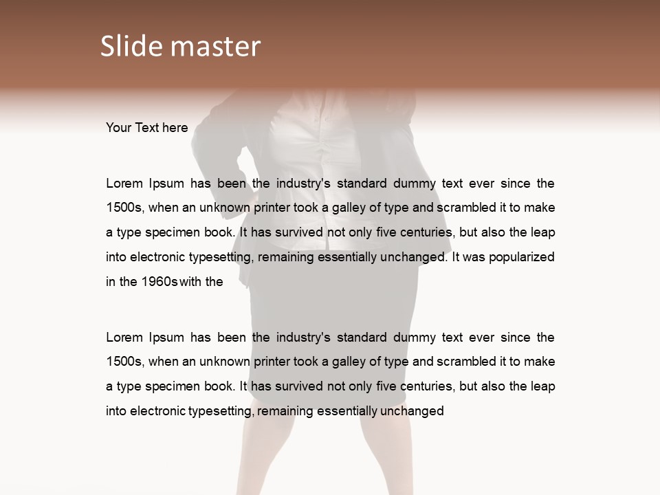 Woman Ugly Glasses PowerPoint Template