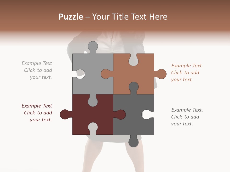 Woman Ugly Glasses PowerPoint Template