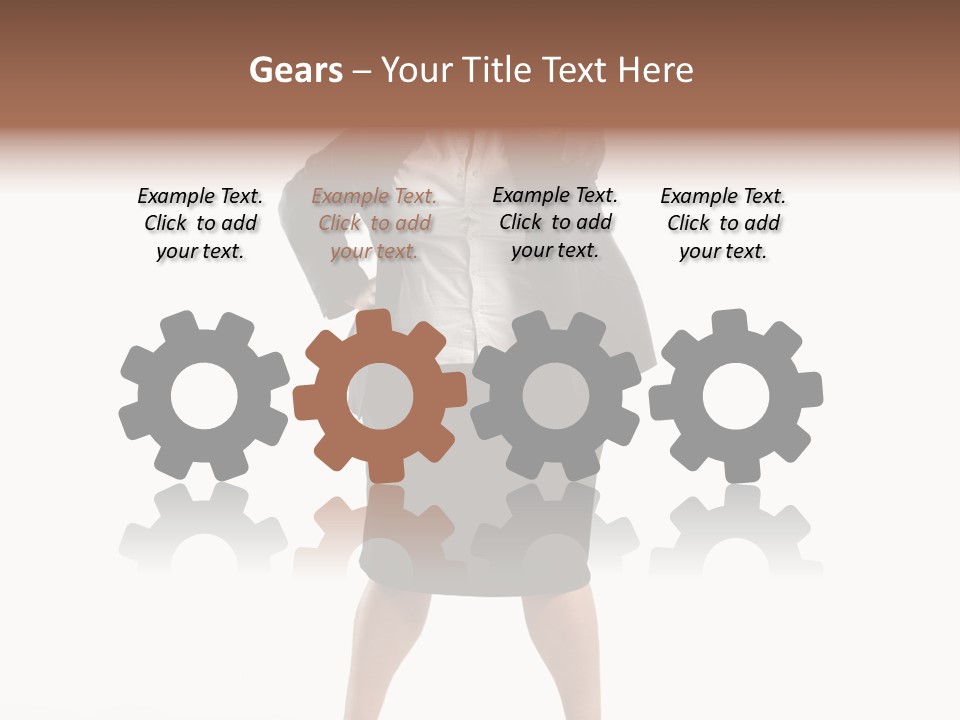 Woman Ugly Glasses PowerPoint Template