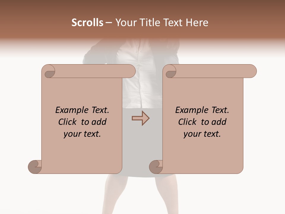 Woman Ugly Glasses PowerPoint Template