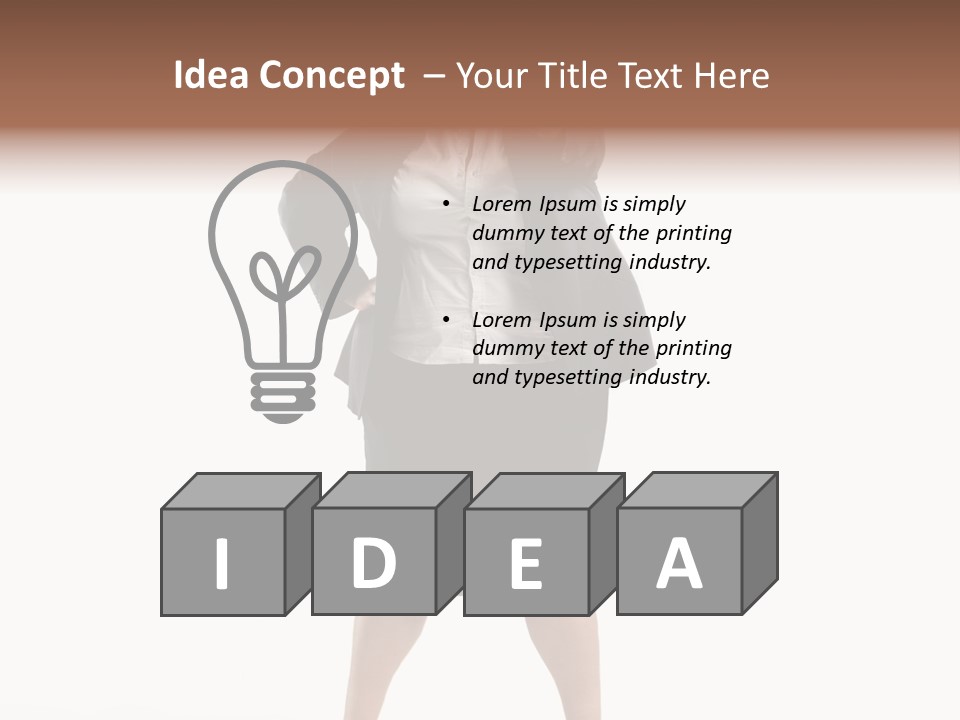 Woman Ugly Glasses PowerPoint Template