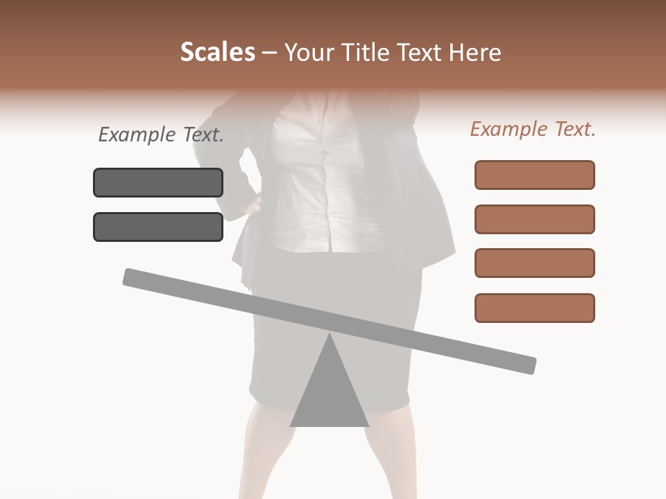 Woman Ugly Glasses PowerPoint Template