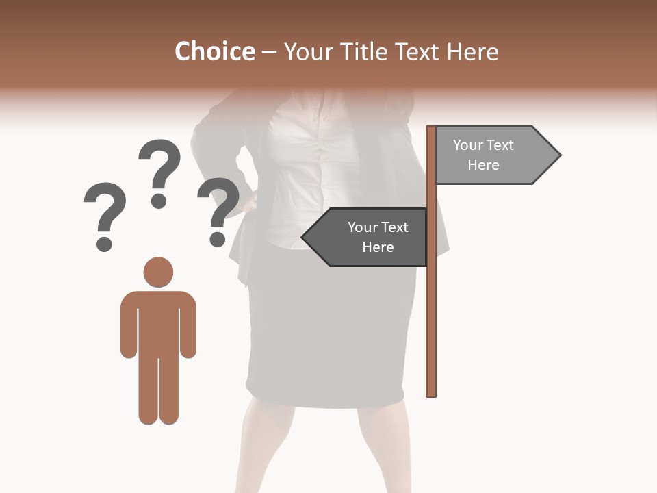 Woman Ugly Glasses PowerPoint Template