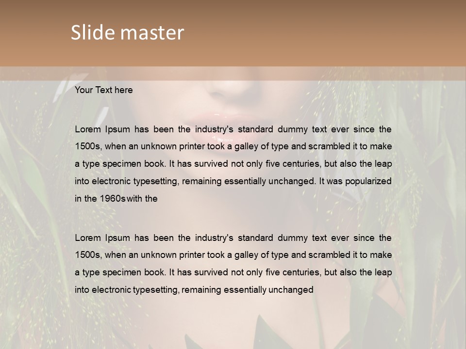 Woman Ecology Design PowerPoint Template