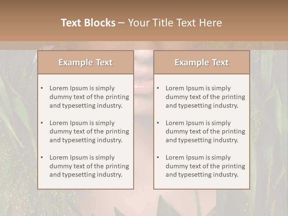 Woman Ecology Design PowerPoint Template