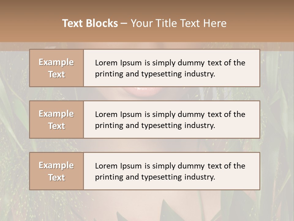Woman Ecology Design PowerPoint Template