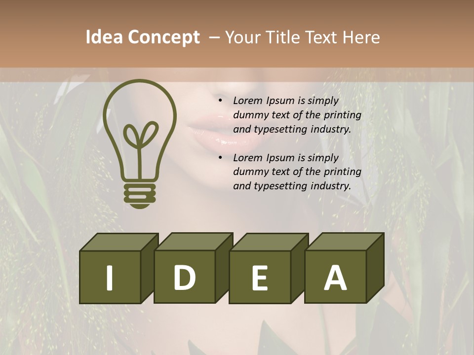 Woman Ecology Design PowerPoint Template