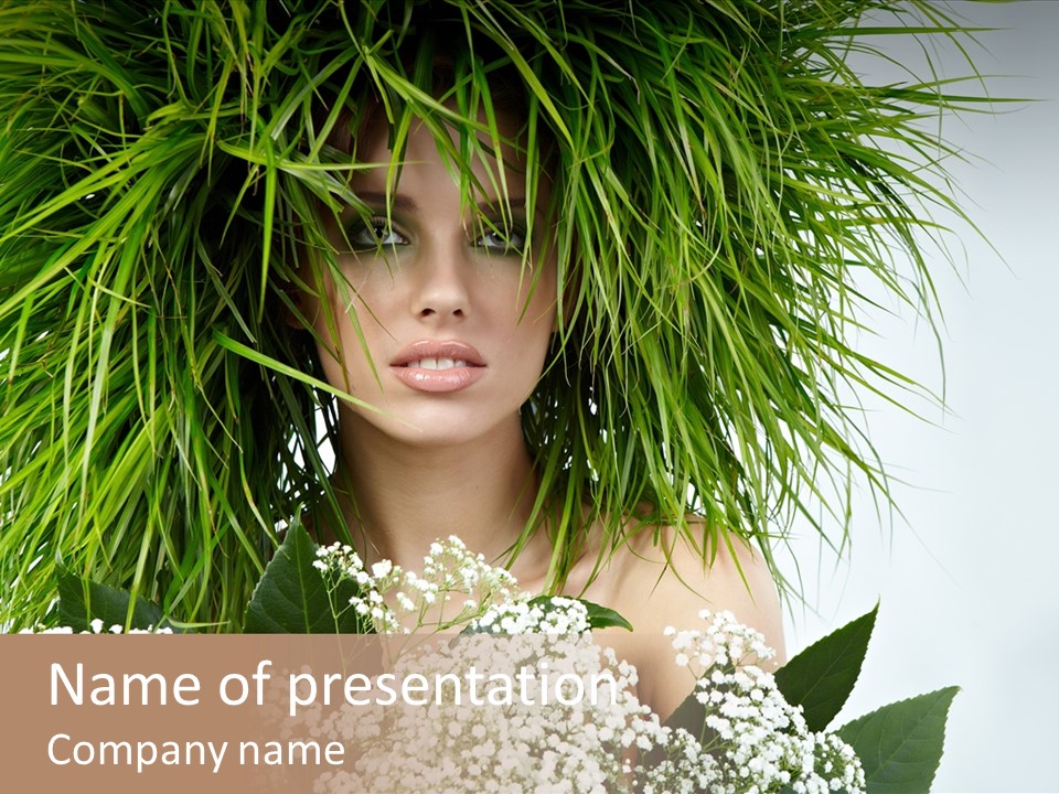 Woman Eco Girl PowerPoint Template