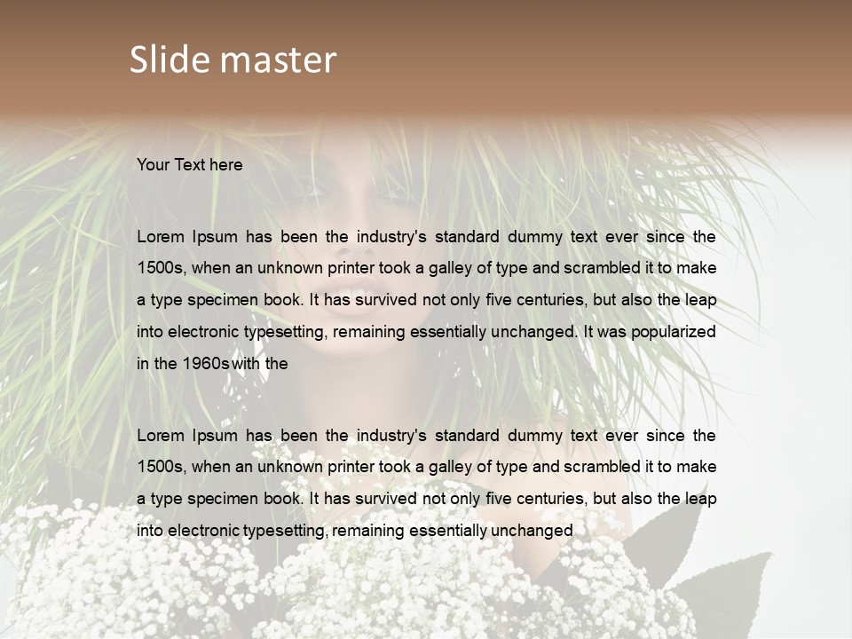 Woman Eco Girl PowerPoint Template