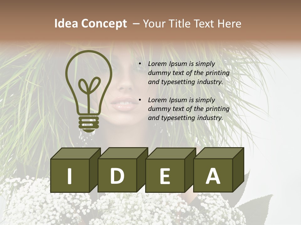 Woman Eco Girl PowerPoint Template