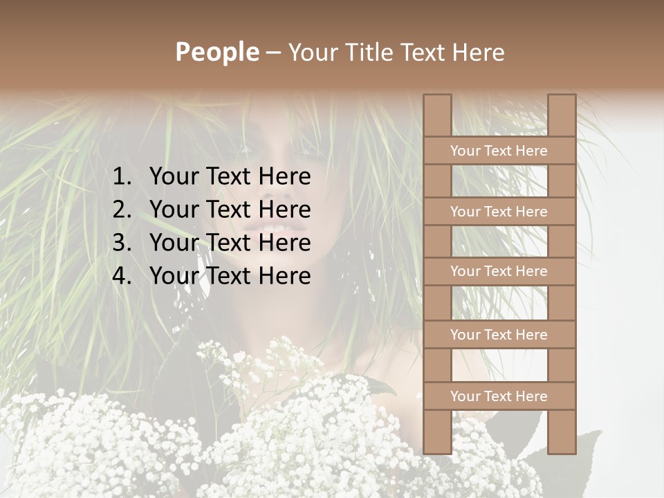 Woman Eco Girl PowerPoint Template