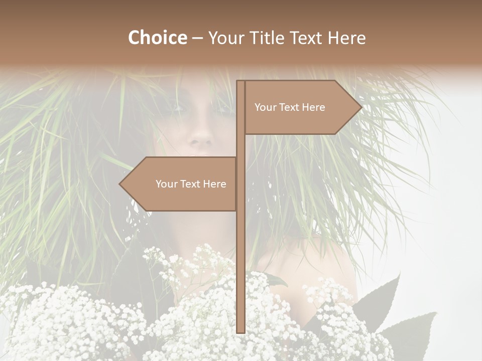 Woman Eco Girl PowerPoint Template