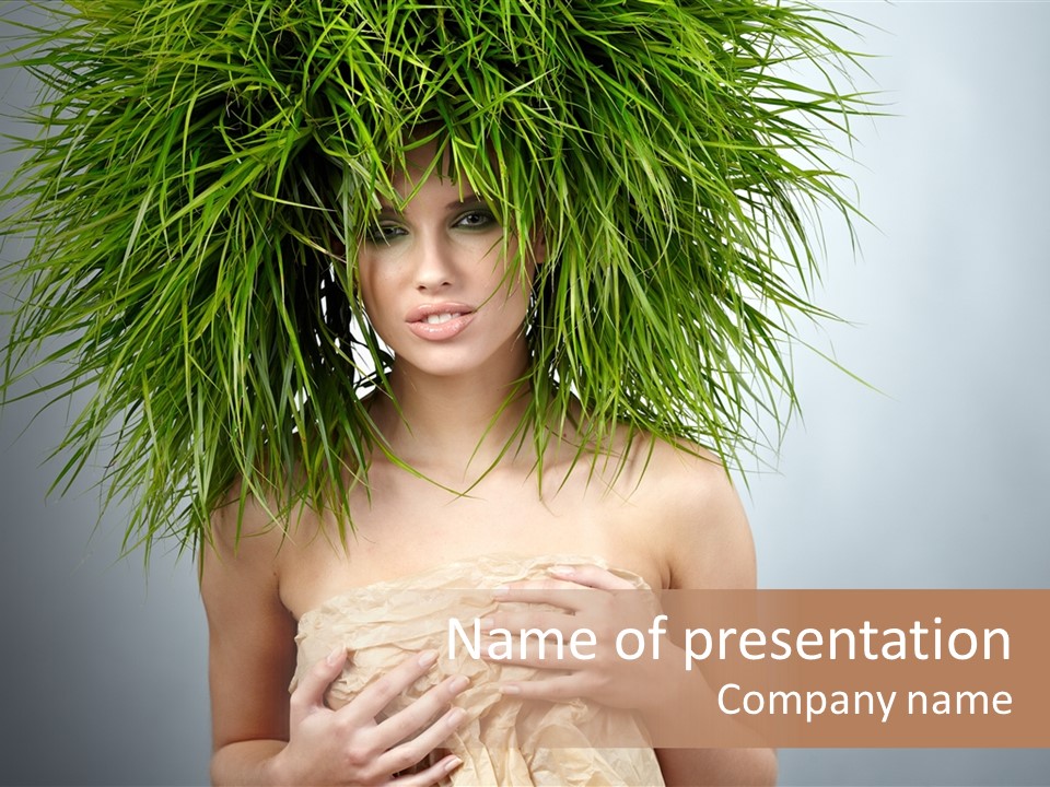 Girl Eco Concept PowerPoint Template