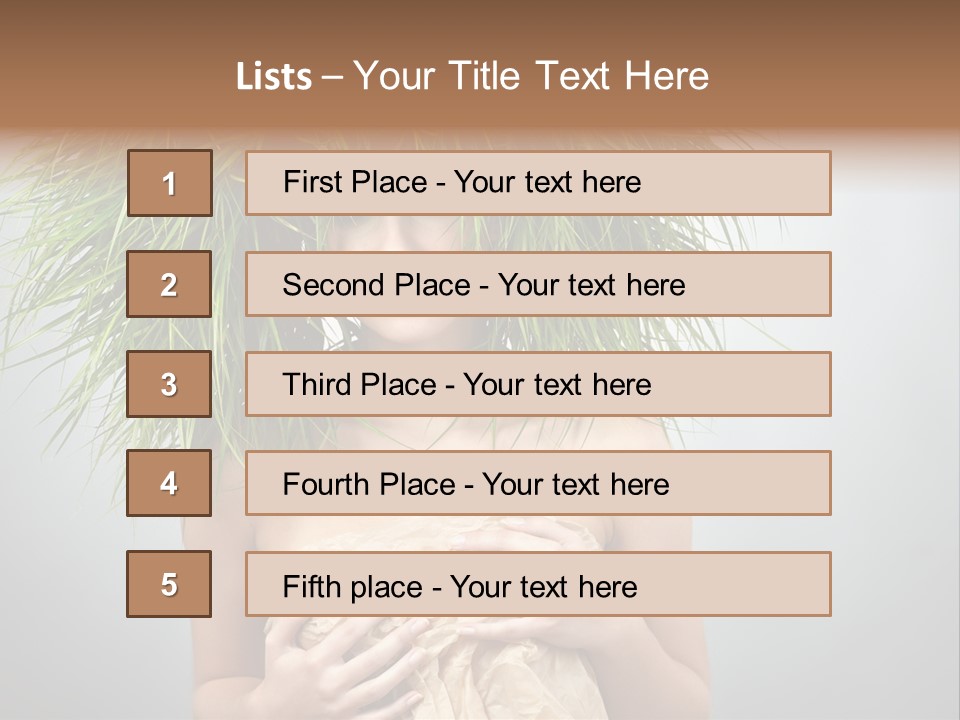 Girl Eco Concept PowerPoint Template