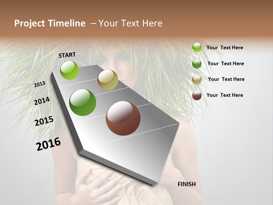 Girl Eco Concept PowerPoint Template