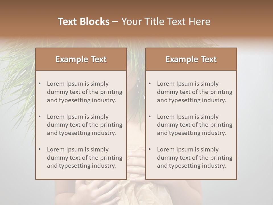 Girl Eco Concept PowerPoint Template