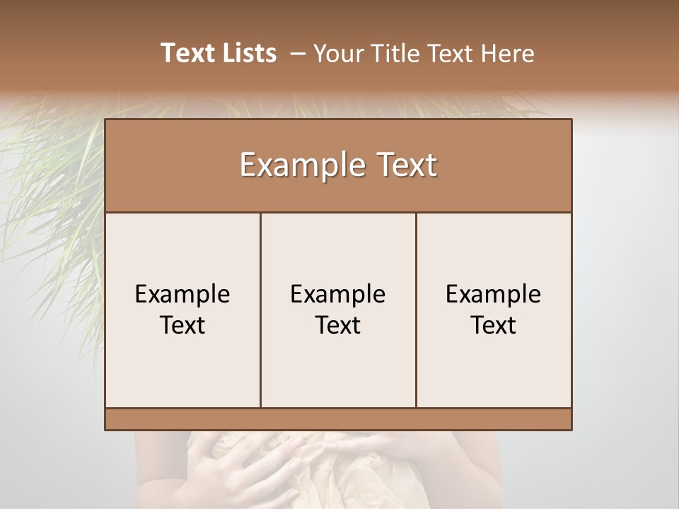 Girl Eco Concept PowerPoint Template
