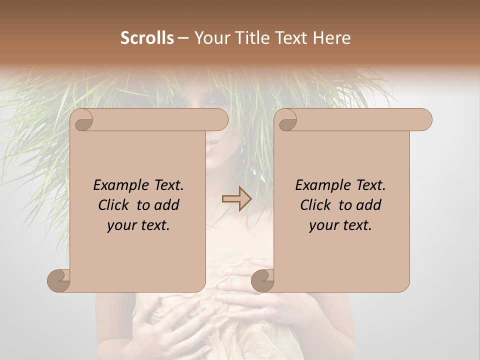 Girl Eco Concept PowerPoint Template